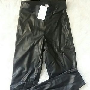 H&M Faux Leather Leggings